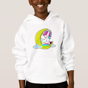 Unicorne avec nuages et lune