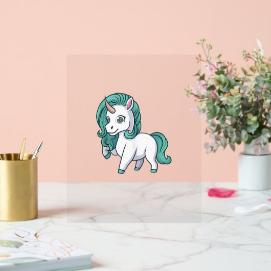 Unicorne Avec Pétrole Mane Cute Drôle Conception U (Mariage)