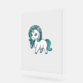 Unicorne Avec Pétrole Mane Cute Drôle Conception U (Angle)