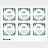 unicorne bleu glorieux merci Sticker (Feuille)