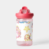 Unicorne Bouteille d'eau pour enfants personnalisé (Avant)