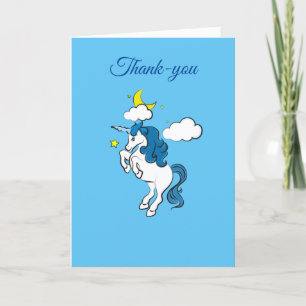 Unicorne Carte de remerciements