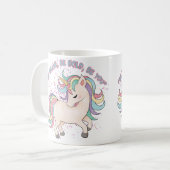 Unicorne colorée Be You Ceramic Mug (Devant gauche)