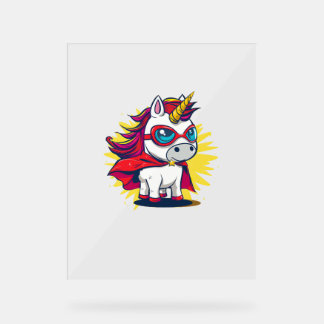 Unicorne cool avec Superhero Cape Costume Long Sle
