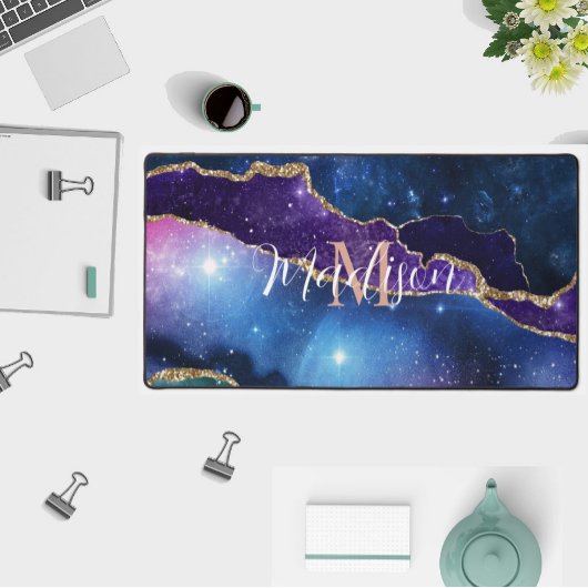 Unicorne Couleurs Agate Rose Gold Parties scintill