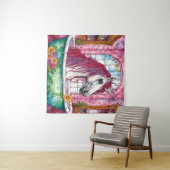 Unicorne dans la tapisserie de la baignoire (En situation (horizontale))