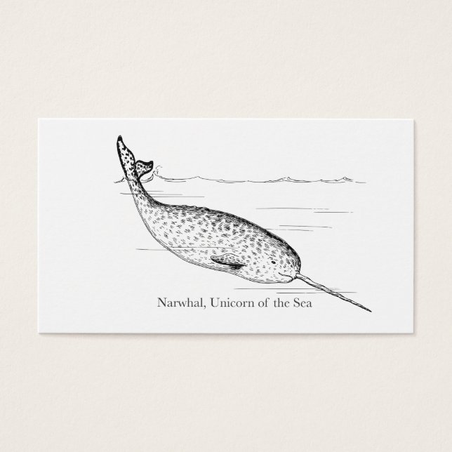 Unicorne de baleine de Narwhal de la mer (Devant)