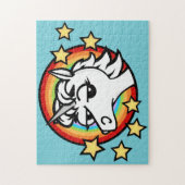 UNICORNE DE FUNNY AVEC RAINBOW PUZZLE (Vertical)