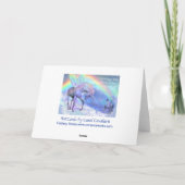 Unicorne De La Carte Rainbow Holiday (Dos)