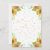 unicorne de tournesol magique Invitation anniversa (Dos)