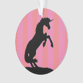 Unicorne d'élevage noir (rayé rose) (devant)