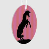 Unicorne d'élevage noir (rayé rose) (devant)