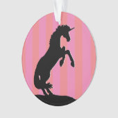 Unicorne d'élevage noir (rayé rose) (devant)