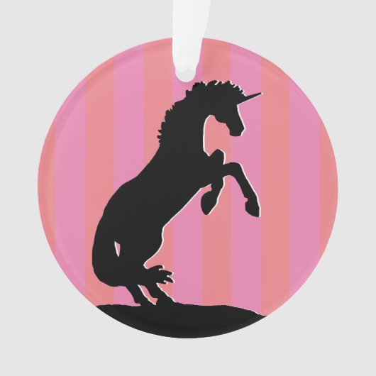 Unicorne d'élevage noir (rayé rose) (devant)
