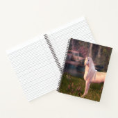 Unicorne devant une cascade Carnet spiral (Intérieur)
