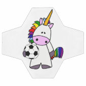 Unicorne drôle Jouer au football (Plat)