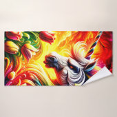 Unicorne en colère (Serviette de bain)