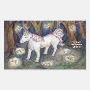 Unicorne & Fairies Forest Art Autocollants personn