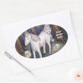 Unicorne & Fairies Forest Art Autocollants personn (Enveloppe)