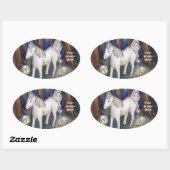 Unicorne & Fairies Forest Art Autocollants personn (Feuille)