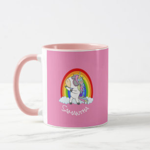 Unicorne fête d'anniversaire Pink Mug