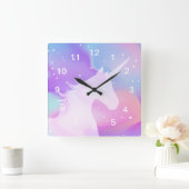 Unicorne - Horloge Mur Acrylique (Maison)
