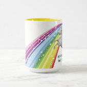 Unicorne jaune 15 oz Combo Mug (Centre)