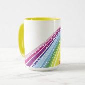 Unicorne jaune 15 oz Combo Mug (Devant gauche)