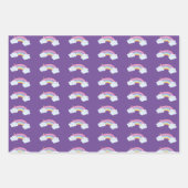 Unicorne lunaire Rainbow Papier d'enveloppement ca (Devant 3)