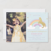 UNICORNE MAGIQUE ANNIVERSAIRE INVITATION (Devant)