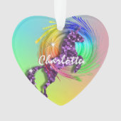 Unicorne magique Nom modifiable mignonne fille (devant)