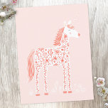 Unicorne magique rose pâle<br><div class="desc">Joli design de couleur rose vif à la licorne. Art original de Nic Squirrell.</div>