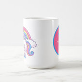 unicorne mignonne ajouter monogramme Café Mug (Centre)