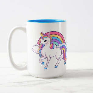 unicorne mignonne ajouter monogramme Café Mug