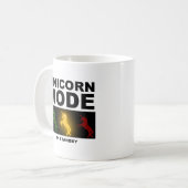 Unicorne Mode de veille Funny Mug (Devant gauche)