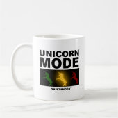 Unicorne Mode de veille Funny Mug (Gauche)