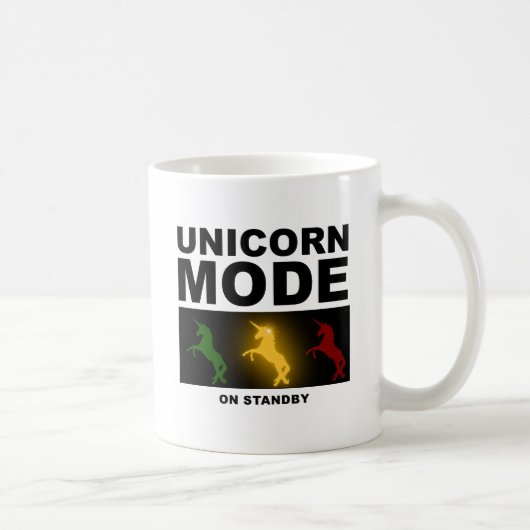Unicorne Mode de veille Funny Mug (Droite)