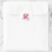 Unicorne Monogramme K Autocollants personnalisés (Sac)