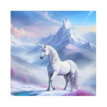 Unicorne mystique dans un royaume d'Imaginaire mag