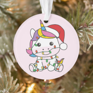 Unicorne Noël Animaux d'hiver de vacances Unicorne