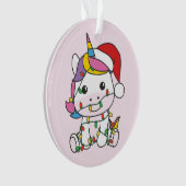 Unicorne Noël Animaux d'hiver de vacances Unicorne (devant)