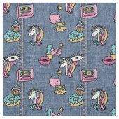 unicorne patchs tissu denim (Échantillon)
