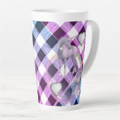 Unicorne Plaid Latte Mug (Angle droit)