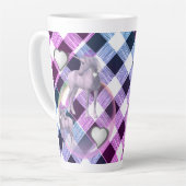 Unicorne Plaid Latte Mug (Angle gauche)