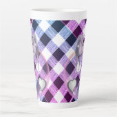 Unicorne Plaid Latte Mug (Devant)