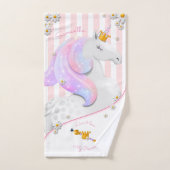 Unicorne rose (Serviette à main)