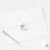 Unicorne rose avec ailes Unicorne Stickers (Enveloppe)