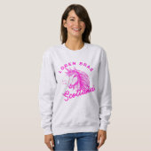 Unicorne rose chaud Loren Brae sweatshirt (Devant entier)