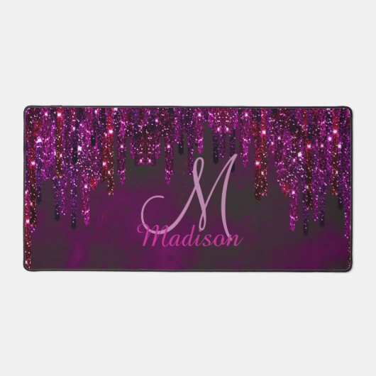 Unicorne rouge mignon Unicorne Parties scintillant (Recto)