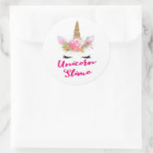 Unicorne Stickers Slime rond (Sac)